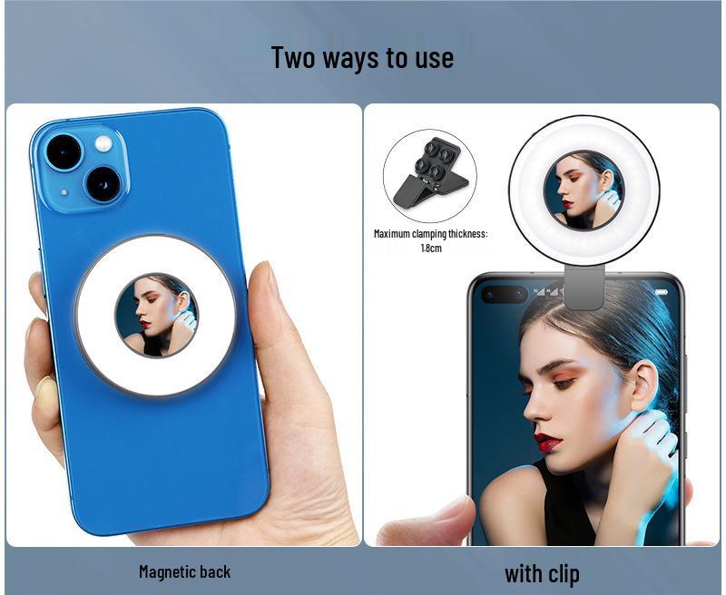 8Vloglite W36 Phone Fill Light for Live Broadcast, Beauty, Makeup, and Video Soft LED Lighting