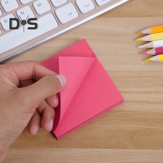 Sticky Notes Set 8 Colors Heart Square Shapes Removable Clean Smooth Writing Sticky Notes Home Office School Supplies