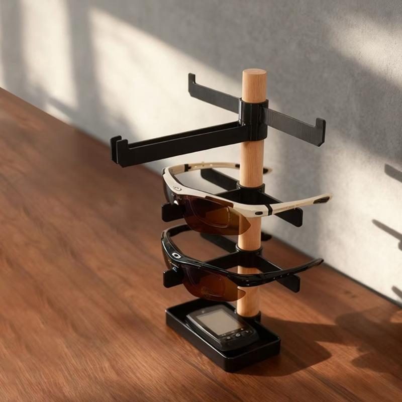 Massivholz Brillen-Displayhalter Eleganter Sonnenbrillen-Aufbewahrungsständer Für ordentliche Schreibtisch-Displayfläche Platzsparend