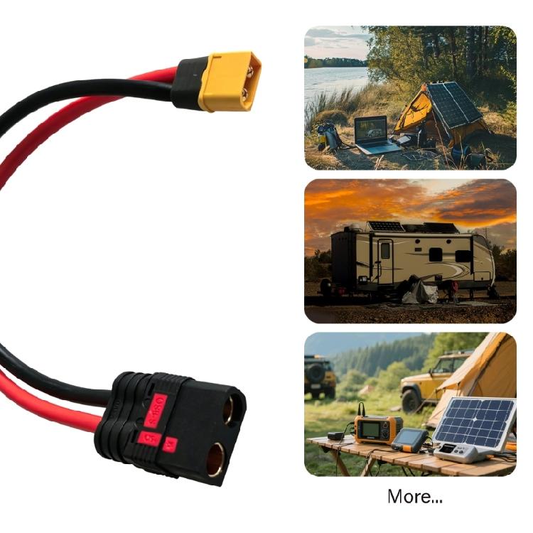Flexible Silicone XT60 Male to QS8 Female Charging Cable For Drones Car And Robotics Power Supply