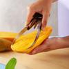 Krajalnica do mango ze stali nierdzewnej, rozdzielacz, krajalnica do awokado, nóż do krojenia owoców i melonów, obieraczka, narzędzie do wykrawania gniazd nasiennych, narzędzie do krojenia w kostkę i obierania, gadżety kuchenne