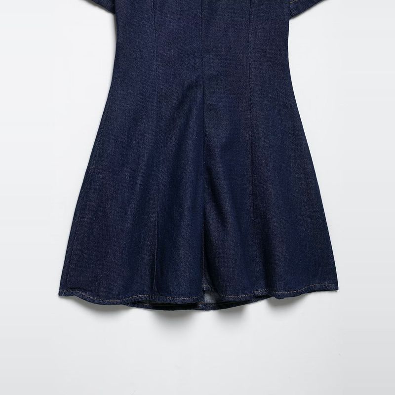 Kaslead New Women clothes Western Style Fashion Simple Denim Mini Dress 6147059 407