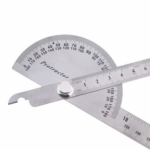 CarAngels Stainless Steel Goniometer, Durable Protractor, Angle Gauge, Angle Ruler, for Angle Measurement (Two 300mm Rods)