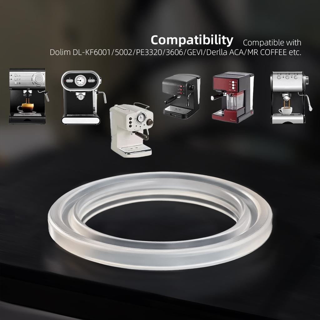 51mm Replacement Gaskets Compatible With DL-KF6001/5002/PE3320/3606 etc. Coffee Machines Coffee Machine Silicone Ring 3