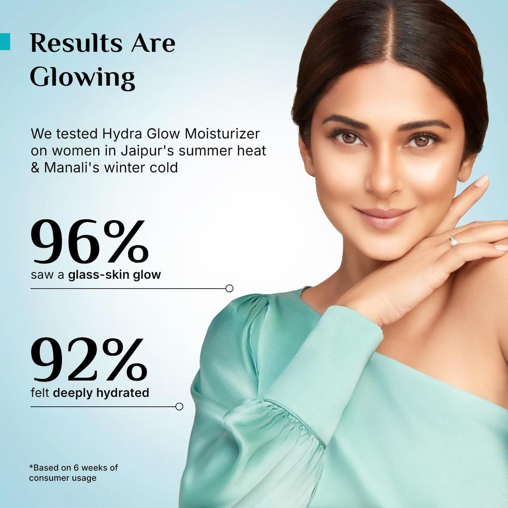 Pilgrim Rice Water Hydra Glow Moisturizer 50 G Oil Free Gel With Hydration Boost Lightweight Face Moisturizer Daily Use