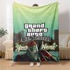 Grand Theft Auto Personalized Name Blanket Gift Personalized Blanket Comfortable Throw For Couch Chair Bedding Livingroom All-Season Use