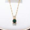 5-Piece New Moroccan Wedding Jewelry  Gold Plated Costume Necklace And Earrings Green Sets African Women Classic Accessories