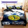 Name Custom Club America Logo Pattern Bedding Set Quilt Cover Pillowcase Home Decor Gift (1 * Duvet Cover + 2 * Pillowcase, Without Core)