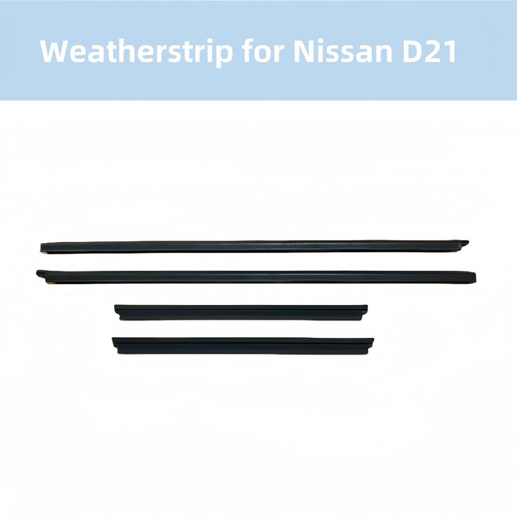 Nissan D21 4-Door Exterior Weatherstripping & Water Deflector Trim