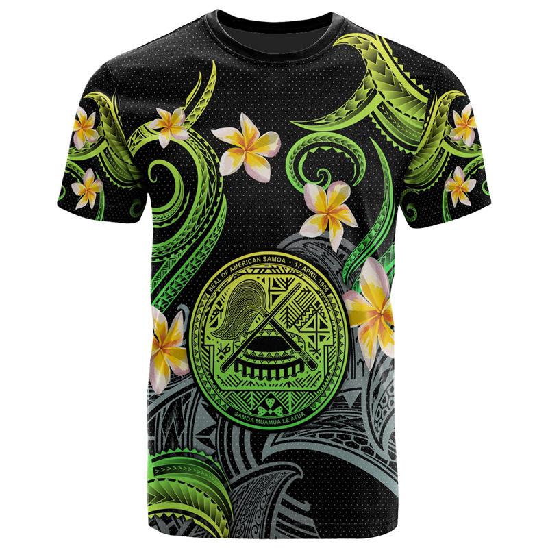 Harajuku 3D American Samoa Happy IndependenceDay Print T Shirt For Men Samoa Flag Emblem
