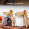 Striped Mini Cone Glass Jar for Snacks, Cereal, Tea, and Seasonings - Sealed Transparent Storage Jar