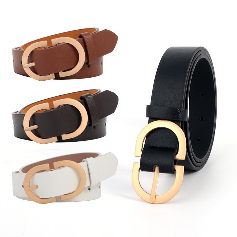 Belt Vintage Leather Women Versatile Decorative Waistband Casual Strap Jeans