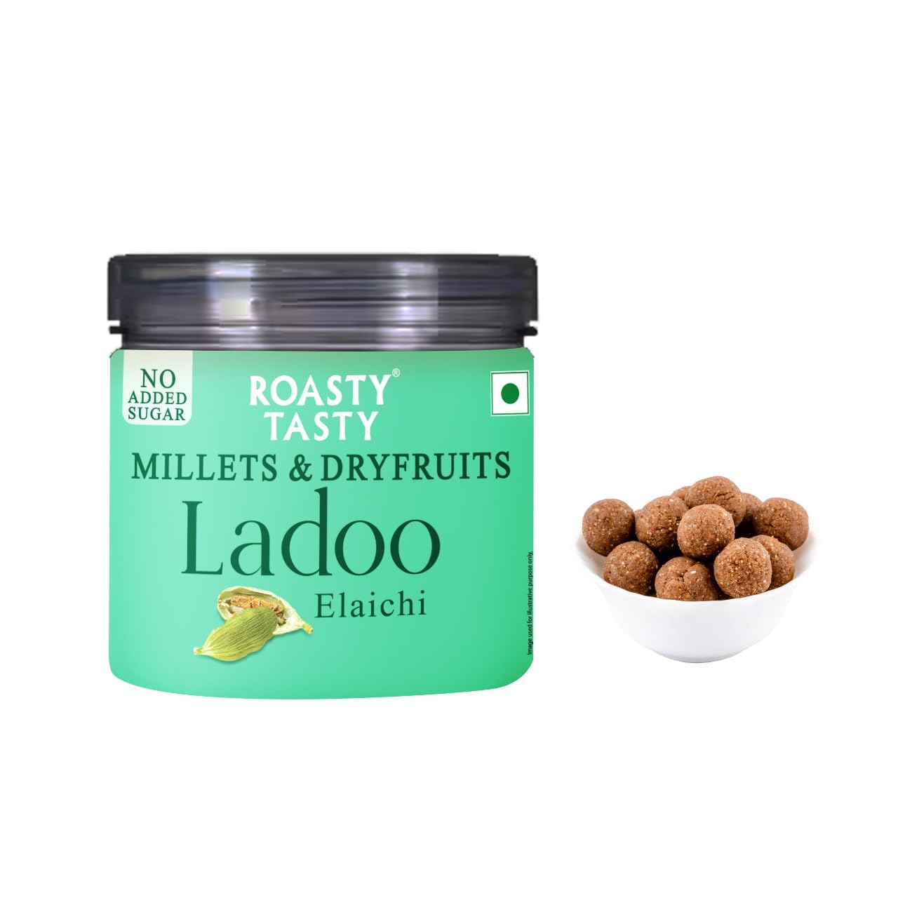 Roasty Tasty Elaichi - Millets & Dryfruits Ladoo | No Added Sugar | Energy Bar Replacement | No Artificial Flavor | Healthy Snacks | Rich in Prot