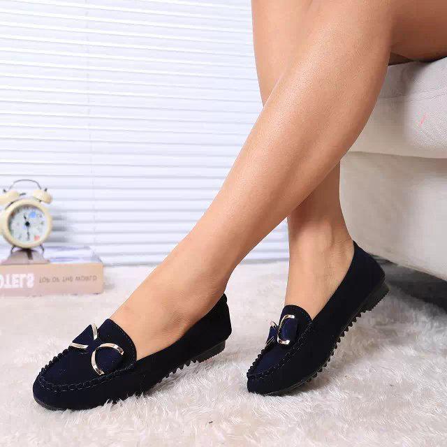 2024 Summer Fashion Casual Lofers Women's Candy Color Slip On Flat Shoes Ballet Flats Women Elegant Butterfly-Knot Office Shoes