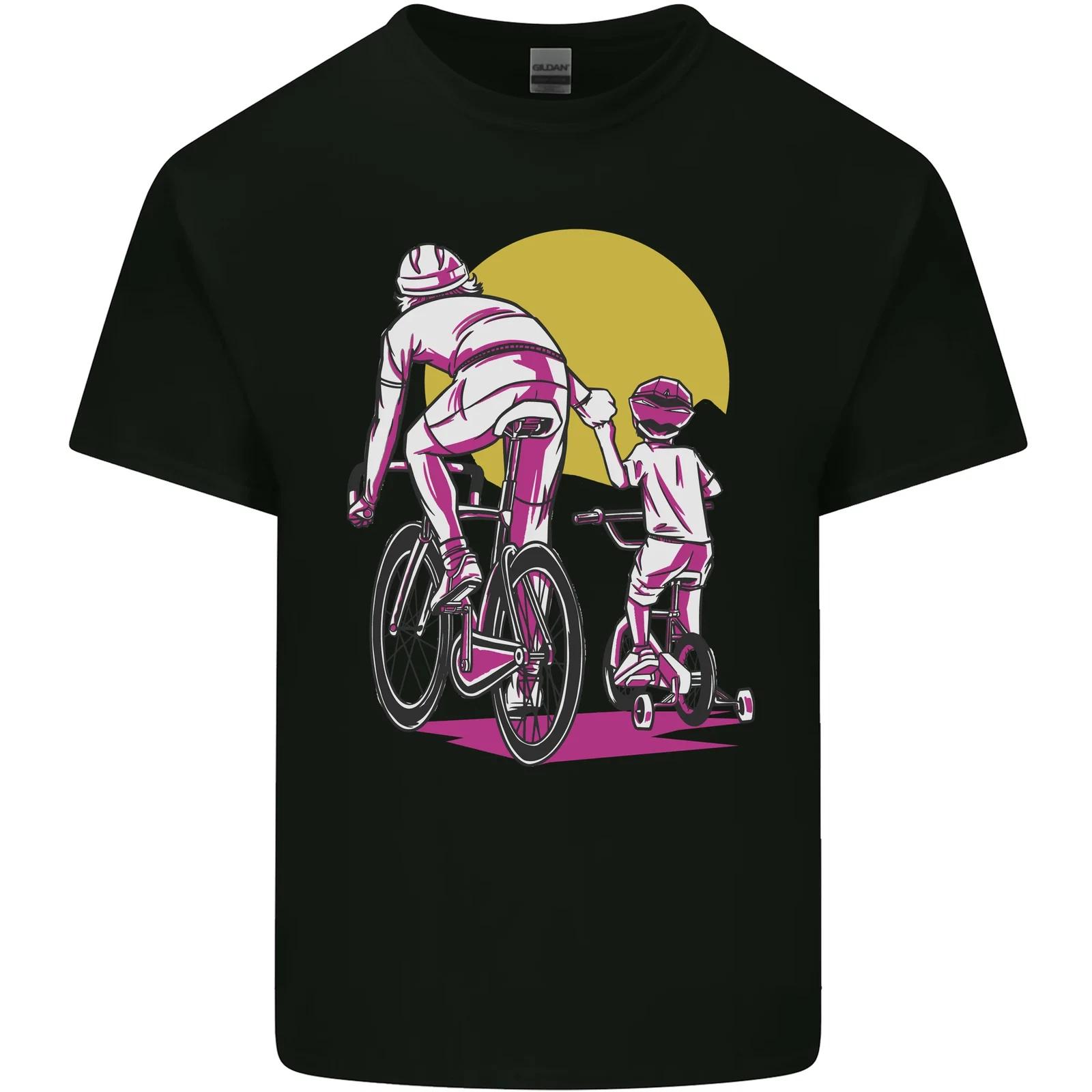 

Father & Son Cycling Fathers Day Bicycle Bike Kids T-Shirt Childrens XL