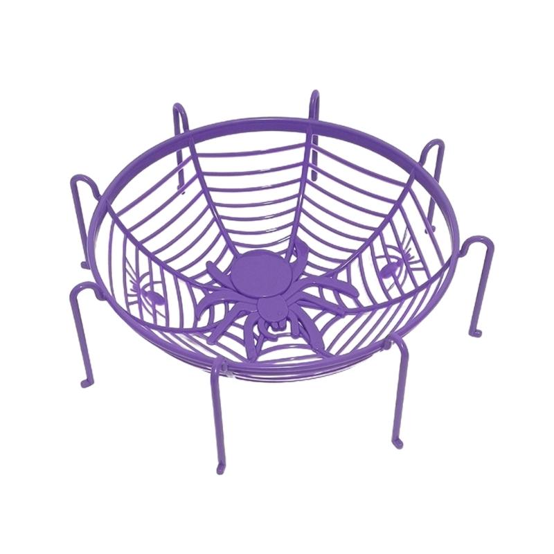 Halloween Spiders Web Fruit Bowls for Trick or Treats Candy Spiders Cobweb Fruit Holder Halloween Fruit Dropshipping