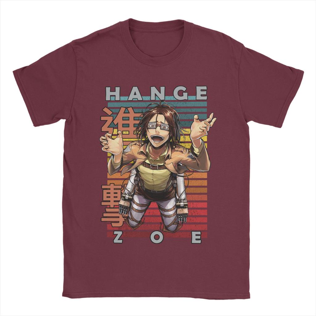 Men Hange Zoe Attack On Titan Snk Cool AOT T Shirt  Cotton Tops Awesome Short Sleeve Crew Neck Tees Printing T-Shirts
