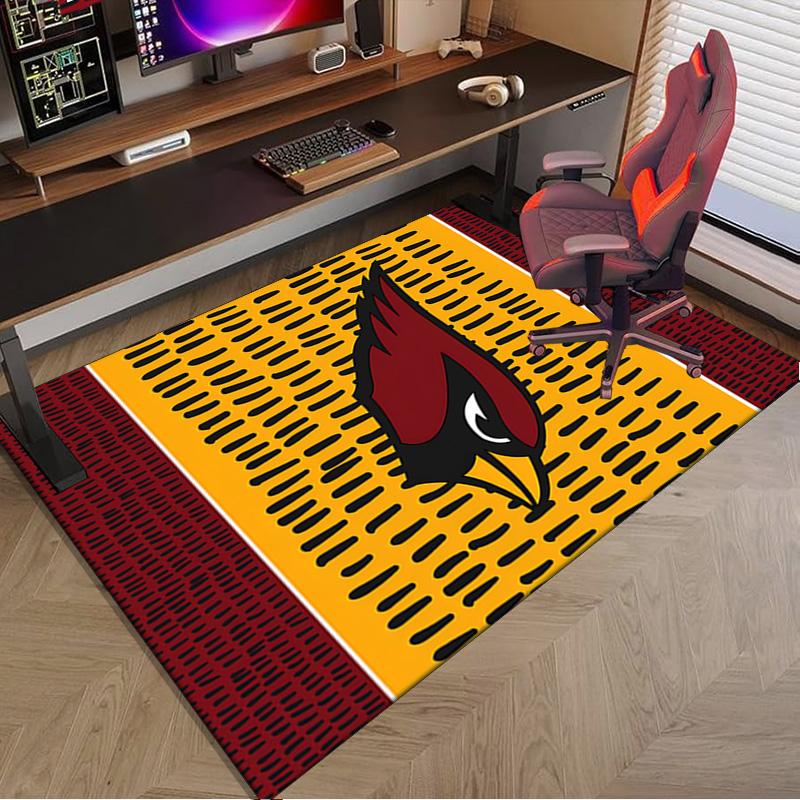 Arizona Cardinals Logo Area Rug for Office, Chair Rug, Decorative Carpet Livingroom Mat, Large Size Fan gifts Christmas gifts