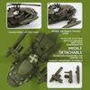 1/64 Model vrtulníku Black Hawk ze slitiny s výstavním stojanem a dárkovým balením Realistické zvukové a světelné efekty Ideální pro vystavení
