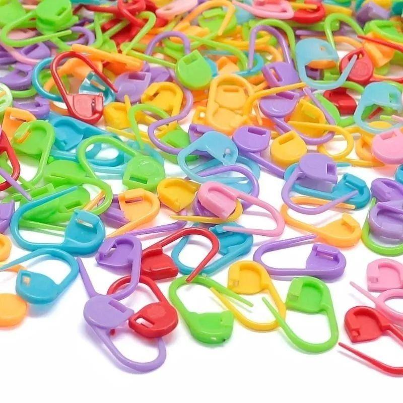 Plastic Knitting Tools Blocking Stitch Markers 100pcs