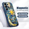 Vintage European Style Case For Samsung Galaxy S26 Ultra S25 Edge S24 Plus S23 FE S22 A17 A54 A55 A56 A57 5G Magnetic For Magsafe Matte Cover Moon Sun