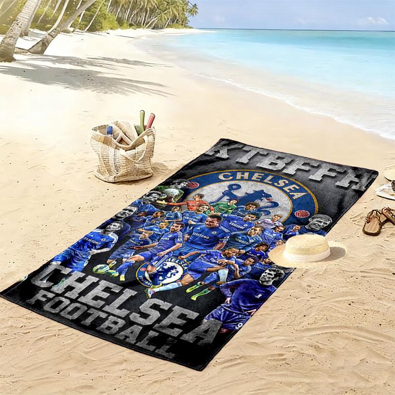 Chelsea Print Strandtuch, Großes Weiches Schnelltrocknendes Handtuch für Strand Camping Schwimmen