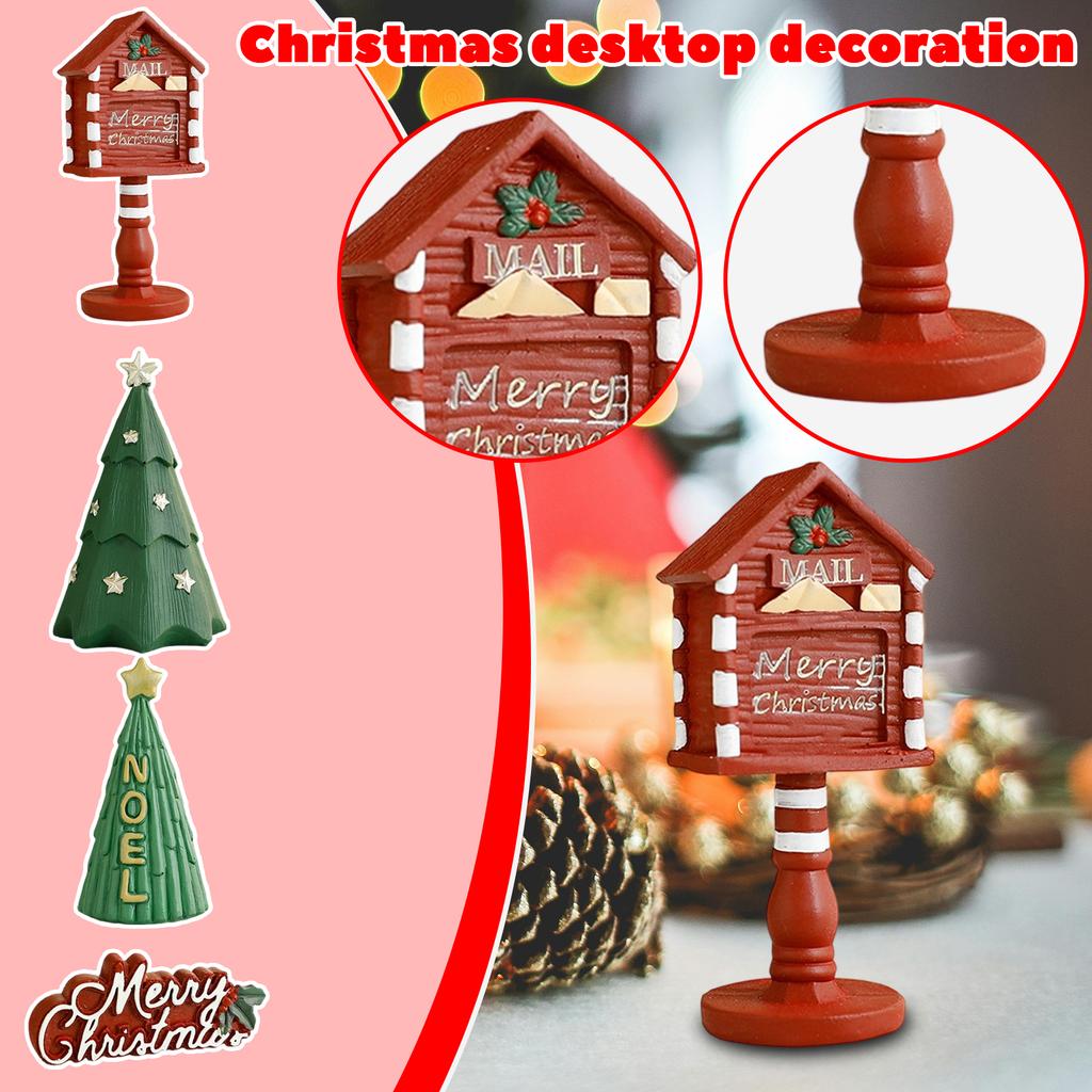 Christmas Gift Creative Resin Crafts Micro Landscape/ Ornaments Christmas Tree Ornaments
