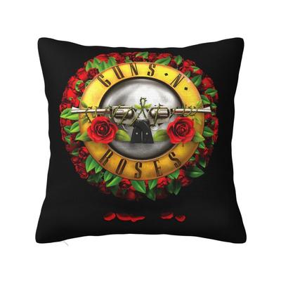 Guns N Roses Logo Kula Luksusowa Poszewka na Poduszkę Dekoracja Heavy Metal Poduszka Samochodowa