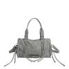 New Arrival Retro PU Leather Pillow-Shaped Large Handbag Korean Fashion Commute Versatile Women's Single Shoulder Crossbody Bag