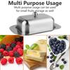 Butter Dish, Stainless Steel Butter Dish with Lid - Solid Cheese/Butter Container - Butter Cheese Kitchen Cooking Storage Box