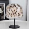 Plush Hat Women's Autumn and Winter New Bucket Hat Rabbit Fur Plush Thermal Basin Hat Big Head Circumference Bucket Hat
