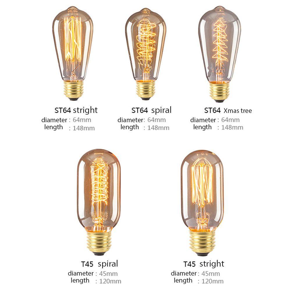 Dimmable Retro Warm Lights Light Appliance Incandescent Bulbs Edison Light Bulb Home Lighting