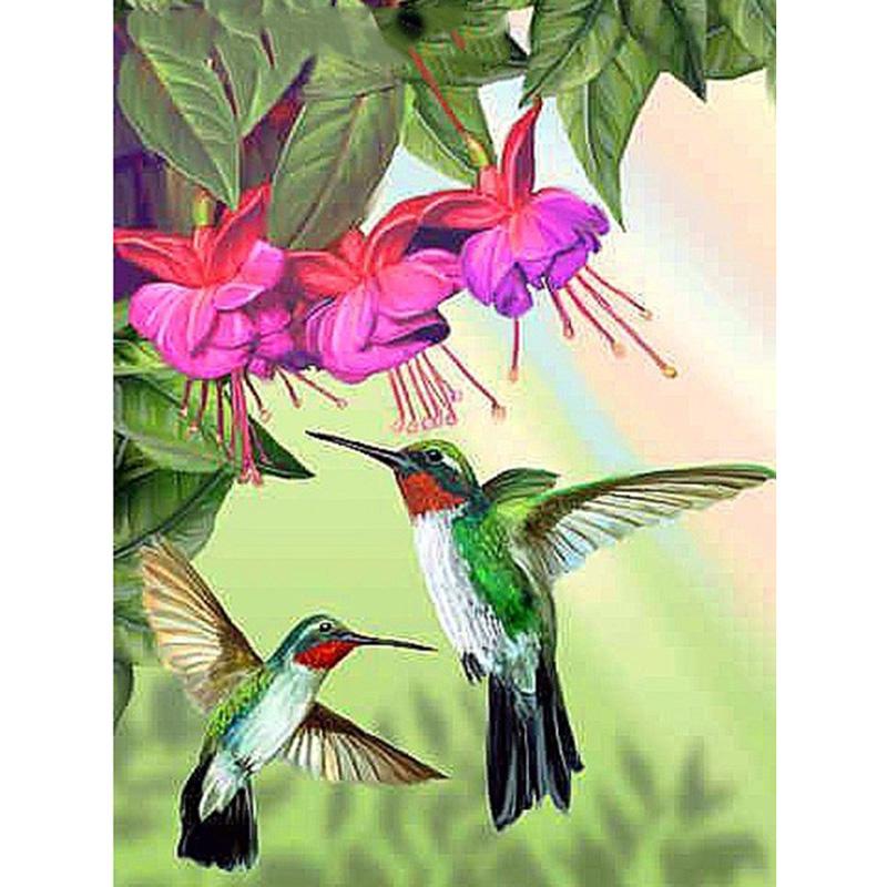 Animals 5D Diamond Painting Cross Stitch DIY Bird Diamond Embroidery Full Round Drill Rhinestones Mosaic Picture Home Decor