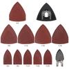 102-Piece Universal Sandpaper Set (80x80mm Triangle/Finger Shape) for Multi-Function Trimming and Polishing Machines.
