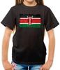 Kenya Grunge Style Flag - Kids T-Shirt - Nairobi - Flags - World - Kenyan