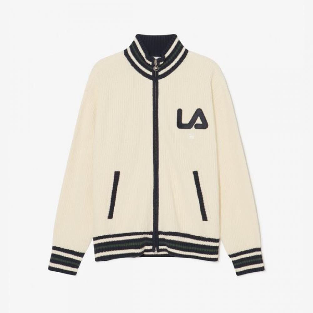 Fila Zip Up Cardigan Color Block Raglan WHITECREAM/95(M)