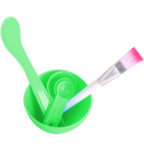 4 szt. DIY Miseczka do masek na twarz Pędzel do mieszania Łyżeczka do makijażu Patyczek do twarzy Zestaw narzędzi kosmetycznych