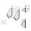 Fruit Basket Metal Wire Wall Mount Multifunctional Iron Grid Storage Baskets Hanging
