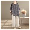 DIMANAF Plus Size New T-Shirt Women Flower Print Loose Casual O-Neck Lady Tops Tees Shirts Oversize Summer 2026