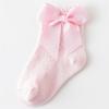 0-5Years Newborn Baby Girls Socks With Bows Breathable Toddlers Girl Short Socks Hollow Out Kids Infant Princess Cute Socks