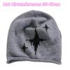 Fashion Star Pattern Knitted Woolen Hat Thickened Windproof Cover Head Cap Keep Warm Cold-proof Drawstring Beanie Cap Women