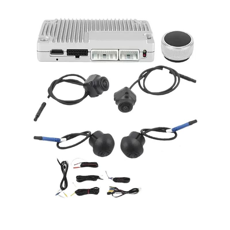 360° HD Dashcam with 3D Reversing Assist, Four-Lens Universal Car Camera