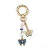 DIY Flower Pendant Hanger Bag Charm Multi-color Heart Key Ring  Car Keyring