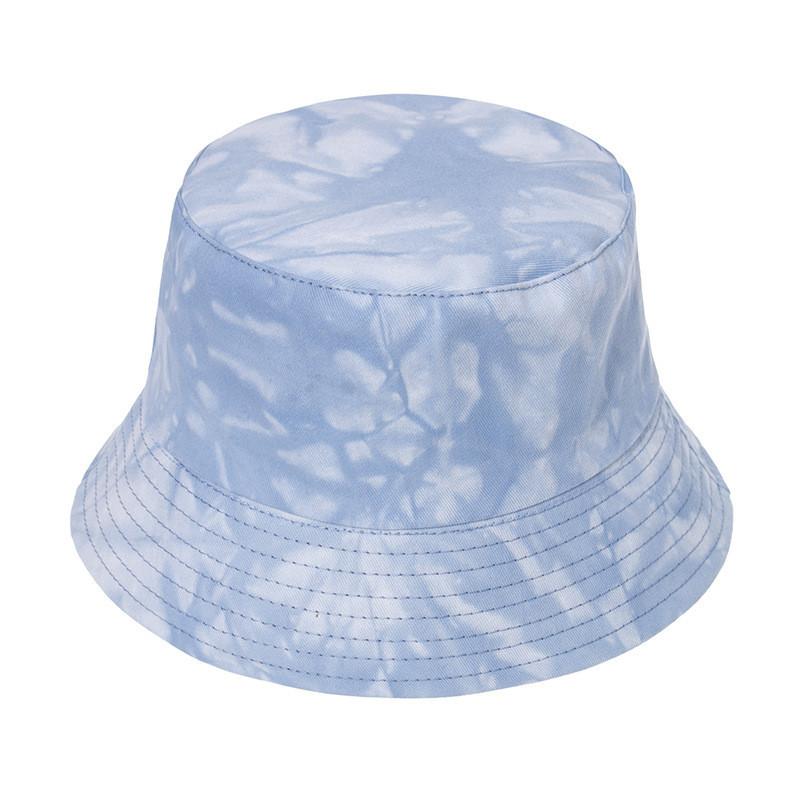 New Cross-border Tie-dye Reversible Fisherman Hat Unisex Street Fashion Bucket Hat Sun Hat