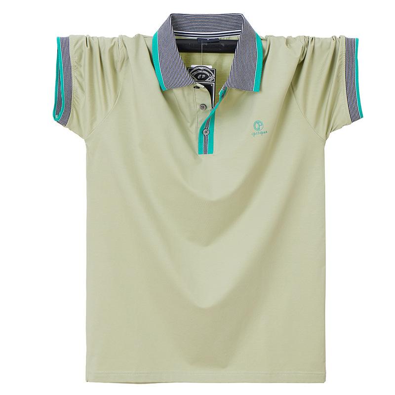 Business Casual Men's Short-sleeved POLO Fir Plus Size Lapel T-shirt Men's Summer Versatile Formal Tops T-shirt