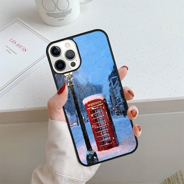 Telephone Box London Union Jack Phone Case For iPhone 17 Air 13 12 14 15 16  Cover For Apple Pro Max 6S Plus