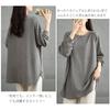 Long Sleeve Long Sleeve Cut and Round Loose Oversized Plus Perfect for Winter [POGCZMKK] Women's T-Shirt, Top, T-Shirt, Sewn, Neck, Fit, Silhouette,