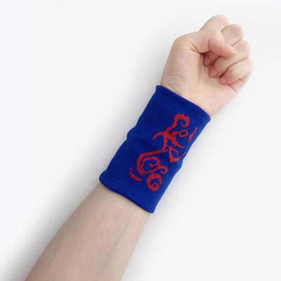 1 Pair Sports Bracer Ergonomic Good Elasticity Breathable Knitted Print Protect The Wrist Great Ventilation Universal Basketball Running Wrist Guards