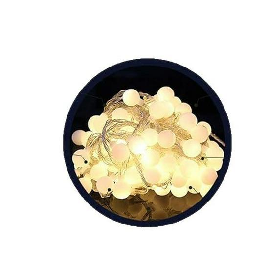 Round LED String Lights: White & Colored Bulbs for Christmas, Holidays, Camping, and More