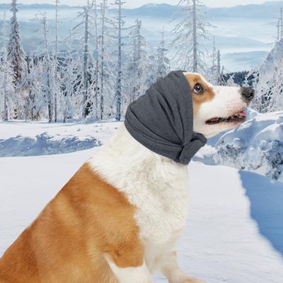 Dog Neck and Ears Warmer Noise-Proof Washable Dog Ear Protectors Ear Wrap Warm Headband for Fireworks Anxiety Relief Dog Calming